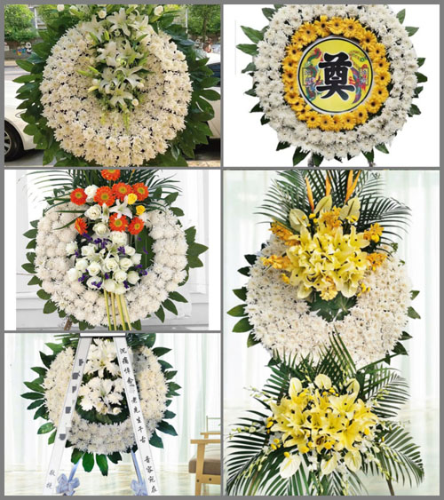 山西太原古交市岔口乡席麻沟村花圈速递